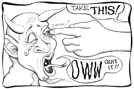'Shaun's World' - pen and ink comic strip 'toon